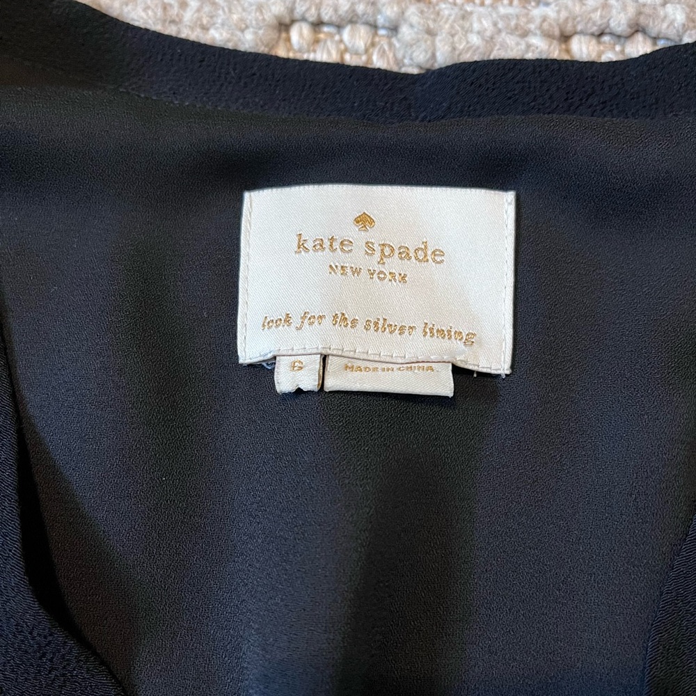 Kate Spade Fluid Crepe Frill Dress - Picture 2 of 3